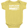 sarcasm now loading mens Baby Onesie