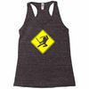 ninja crossing sign Racerback Tank