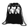 steven seagal flock of seagals seagulls Drawstring Bags