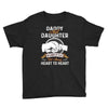 daddy and daughter  always heart to heart Youth Tee