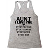 I Love You Aunt Racerback Tank