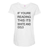 if youre reading this its white and gold Maternity Scoop Neck T-shirt