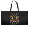 happy halloween ugly christmas sweater Weekender Totes