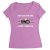 case ih red tractor boy comin' through Women's Triblend Scoop T-shirt