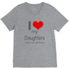 i love my daughters V-Neck Tee
