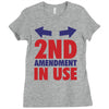 2nd amendment in use Ladies Fitted T-Shirt
