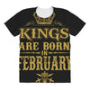 kings are born in february All Over Women's T-shirt