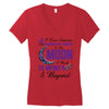 i love someone with pancreatic cancer to the moon &amp; back to infınıty Women's V-Neck T-Shirt