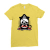 pirate panda Ladies Fitted T-Shirt