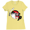 samurai jack and aku yin yang Ladies Fitted T-Shirt