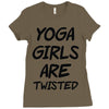 yoga girls are twisted Ladies Fitted T-Shirt