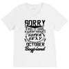 This Girl Is Taken By A Super Sexy October Boyfriend V-Neck Tee