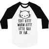 weird kitty 3/4 Sleeve Shirt