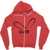 cute Zipper Hoodie