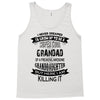 Super Cool Grandad Of A Freaking Awesome Granddaughter Tank Top