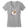 schr&ouml;dinger pizza Women's V-Neck T-Shirt