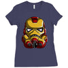 iron man stormtrooper mashup 1 Ladies Fitted T-Shirt