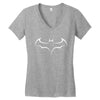 tribal bat gym workout mma Women's V-Neck T-Shirt