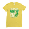 talk to myself fishing Ladies Fitted T-Shirt