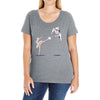 swan kick Ladies Curvy T-Shirt