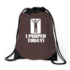 novelty funny humor tee graphic Drawstring Bags