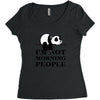im Not Morning People Women's Triblend Scoop T-shirt