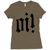 oi punk rock top long sleeve Ladies Fitted T-Shirt