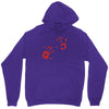 bloody hand print funny zombie kill undead blood horror killer Unisex Hoodie