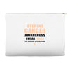 Uterine Cancer Awareness I Wear Peach For Some Special To Me Accessory Pouches