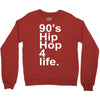 90's hip hop music Crewneck Sweatshirt