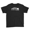motorbike motorcycle ape to evolution sticker transfer iron on Youth Tee