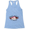 July Peeking Out Baby Girl Racerback Tank