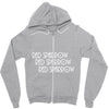 Red Sparrow Zipper Hoodie