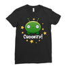 Final Space Chookity with Stars Ladies Fitted T-Shirt