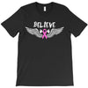 angel wing believe breast cancer T-Shirt