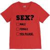 Sex Yes Please V-Neck Tee