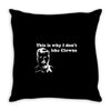 i dont like clowns tfunny Throw Pillow