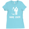 game over Ladies Fitted T-Shirt