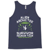 alien abductee survivor tour ufo nerd geek comic funny Tank Top