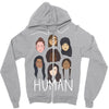 Women's March We are Human Zipper Hoodie