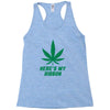 Support Liver Cancer Awareness With A Emerald Cannabis Leaf Racerback Tank