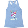 Unicorns are Born in March Dabbing Racerback Tank