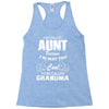 I'm Called Aunt Because I'm Way Too Cool To Be Called Grandma Racerback Tank