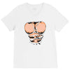 ripped muscles, six pack, V-Neck Tee