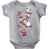 red fusion Baby Onesie