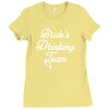 bride's drinking team diamond ring bachelorette Ladies Fitted T-Shirt