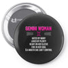 Gemini Woman Pin-back button