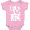 TIME TO FLY TO LONDON PARIS NEW YORK Baby Onesie