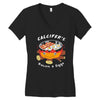 calcifer's bacon and eggs Women's V-Neck T-Shirt