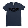 Backpacker Explore The World Ladies Fitted T-Shirt